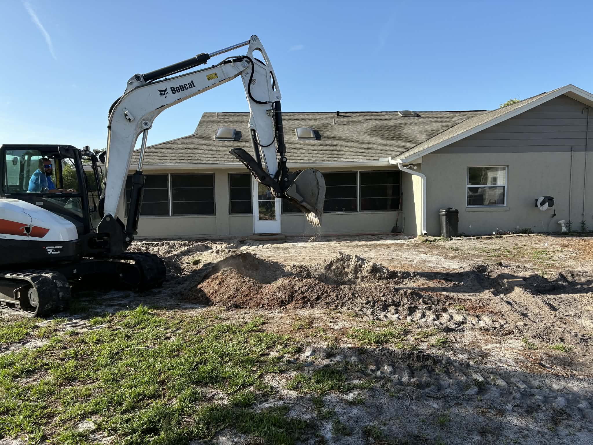 New Pool Build — Phase 1: Excavation